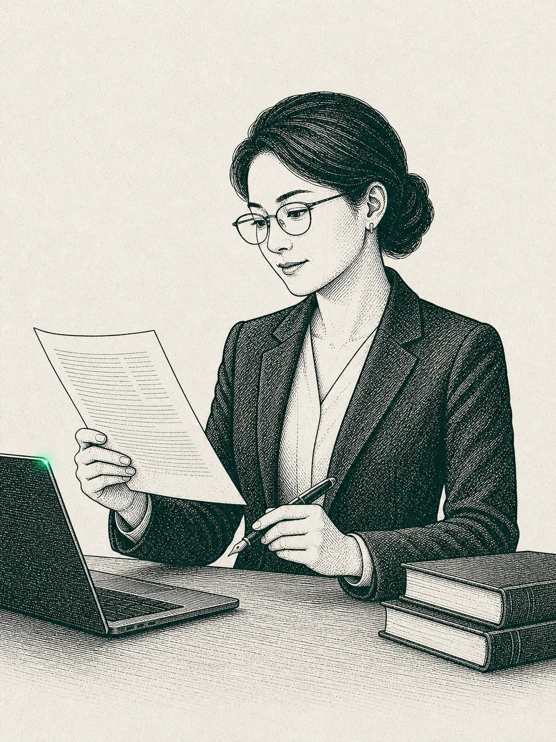 士業1人事務所が働く様子を象徴するイラスト